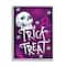 Stupell Industries Trick or Treat Purple Halloween Framed Giclee Art